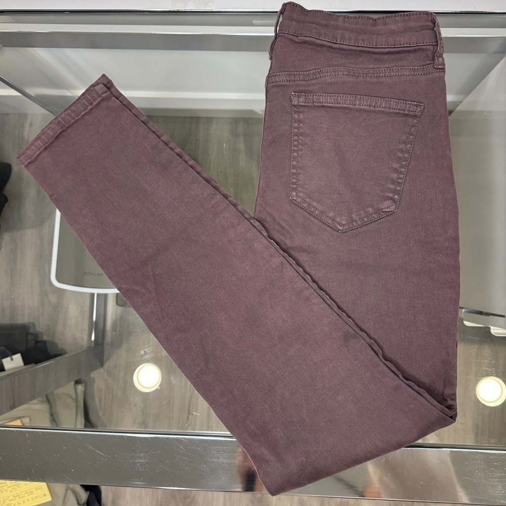 Buffalo David Bitton Hanna High Rise Skinny Leg Stretch Brown Jeans (Sz 4)